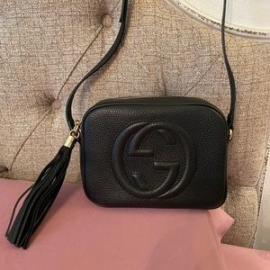 Gucci Black Soho Disco Leather Crossbody Bag